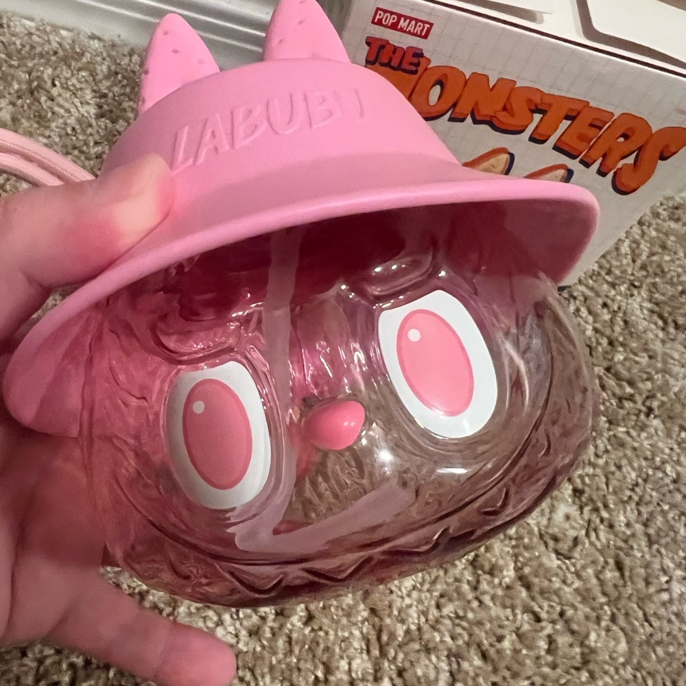 Pop Mart Labubu Pink Tumbler